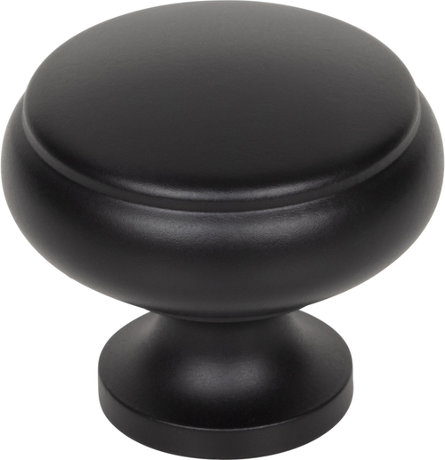 Regent's Park Cumberland Knob 1 1/4 Inch Flat Black TK3090BLK