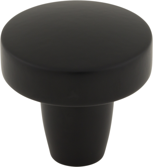 Morris Florham Knob 1 1/4 Inch Flat Black TK3130BLK