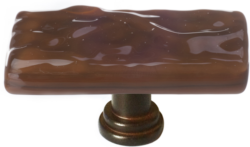 Skinny Glacier Woodland Brown Long Knob with Base SLK-209