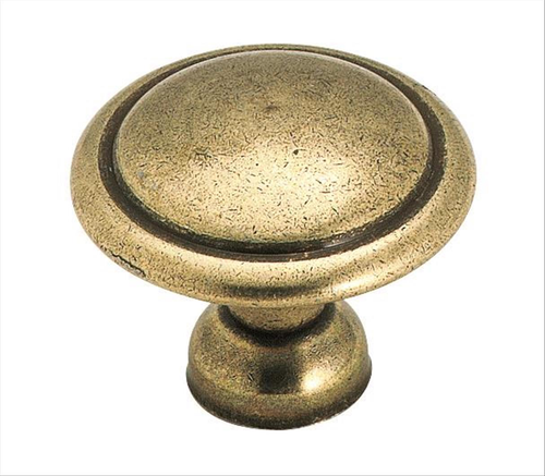 Everyday Heritage 1-3/8'' diam Light Antique Brass Cabinet Knob 848LB