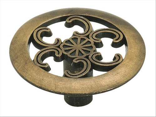 Everyday Heritage 1-1/2'' diam Antique Brass Cabinet Knob 890ABS