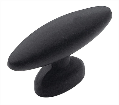 Everyday Heritage 1-9/16'' Length Flat Black Cabinet Knob BP4476