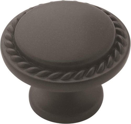 Everyday Heritage 1-3/16'' diam Flat Black Cabinet Knob BP53001