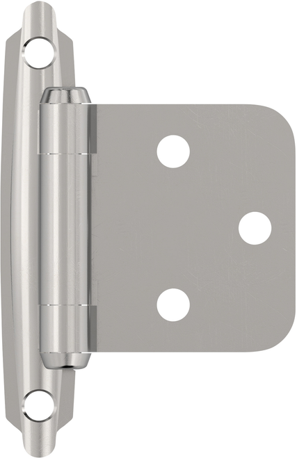 Functional Hardware Variable Overlay Self Closing Face Mount Cabinet Hinge - 1 Pair BPR3429