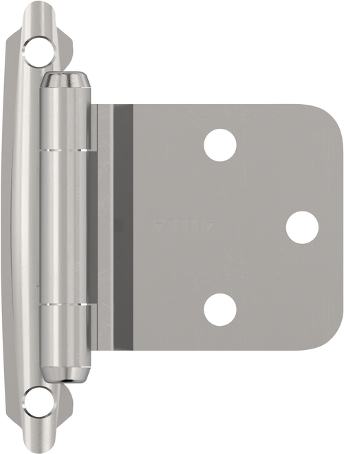 Functional Hardware Variable Overlay Self Closing Face Mount Reverse Bevel Cabinet Hinge - 1 Pair BPR7630