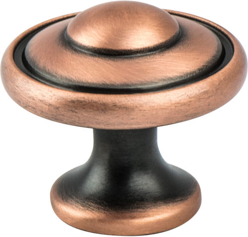 Euro Traditions Brushed Antique Copper Knob 2923-1BAC-P