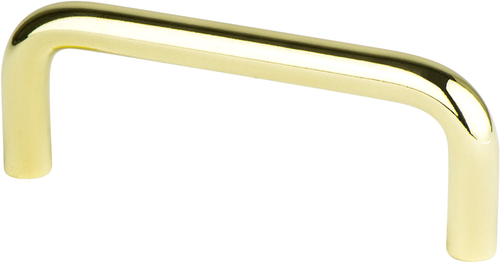 Advantage Wire Pulls 3'' CC Polished Brass Steel Pull 6153-203-P