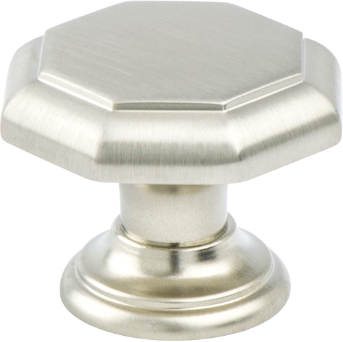 Euro Classica Brushed Nickel Octagonal Knob 7087-1BPN-P