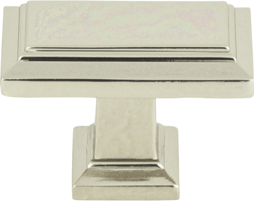 Sutton Place Rectangle Knob 1 7/16'' Polished Nickel 290-PN