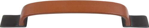 Hamptons Saddle Leather Pull 7 9/16'' cc Aged Bronze 3181-O
