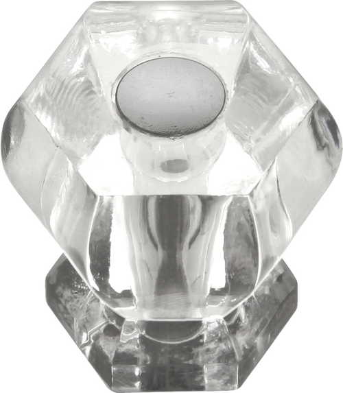 Crystal Palace Collection Knob 1-3/16'' Diameter Crysacrylic with Polished Nickel Finish HH74688-CA14