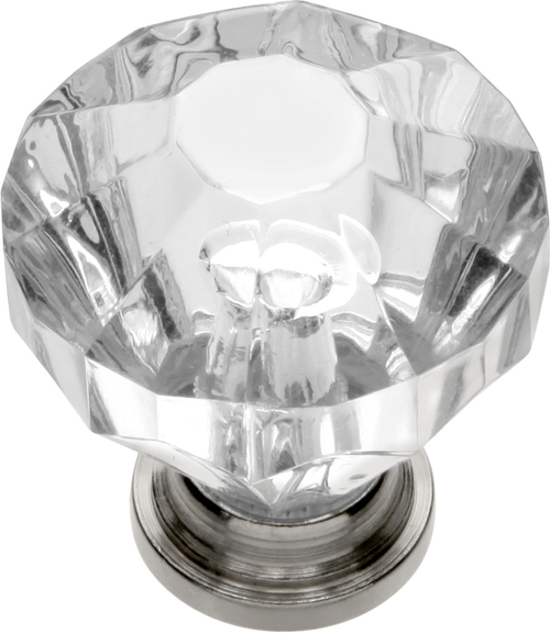 Crystal Palace Collection Knob 1-1/4'' Diameter Crysacrylic with Polished Nickel Finish HH74689-CA14