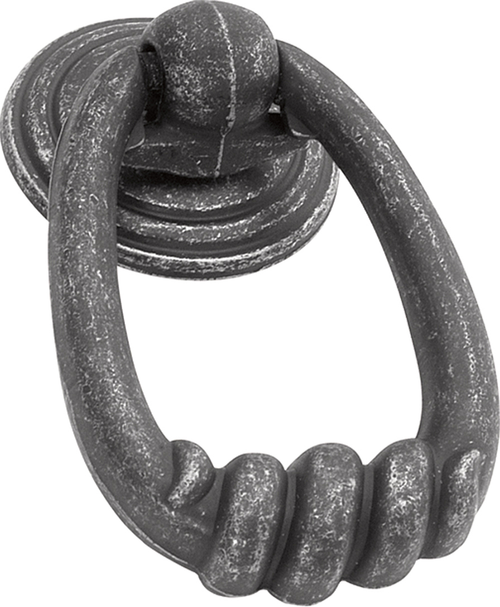 Manchester Collection Ring Pull 2-1/8'' x 1-1/2'' Vibra Pewter Finish P2014-VP