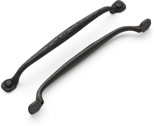 Refined Rustic Collection Pull 8-13/16'' cc Black Iron Finish P2995-BI