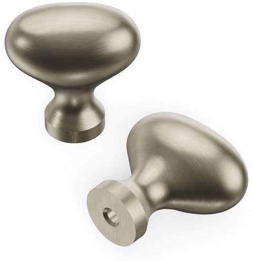 Williamsburg Collection Knob 1-1/4'' X 13/16'' Satin Nickel Finish P3054-15