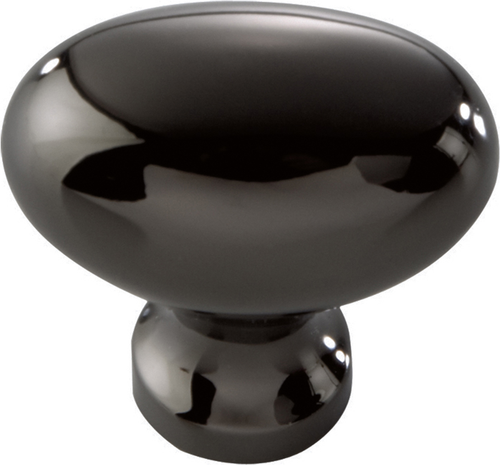 Williamsburg Collection Knob 1-1/4'' X 13/16'' Black Nickel Finish P3054-BLN