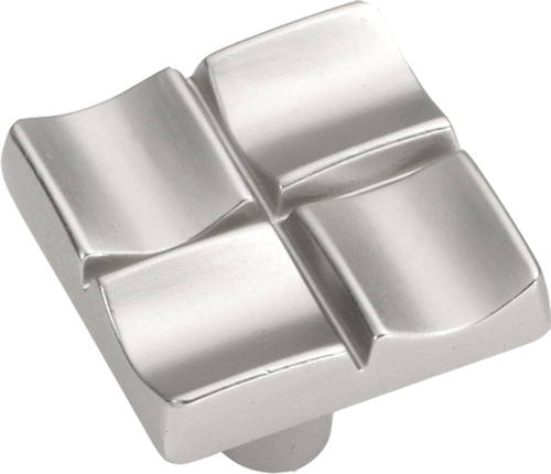 Tidal Collection Knob 1'' Square Flat Nickel Finish P3457-FN