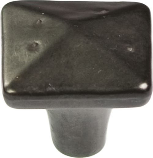 Carbonite Collection Knob 1-1/4'' Square Black Iron Finish P3670-BI