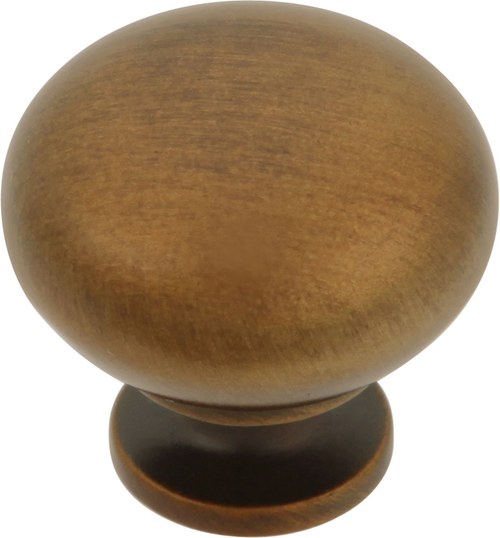 Value Knobs Collection Knob 1-1/4'' Diameter Antique Brass Finish P6091-AB