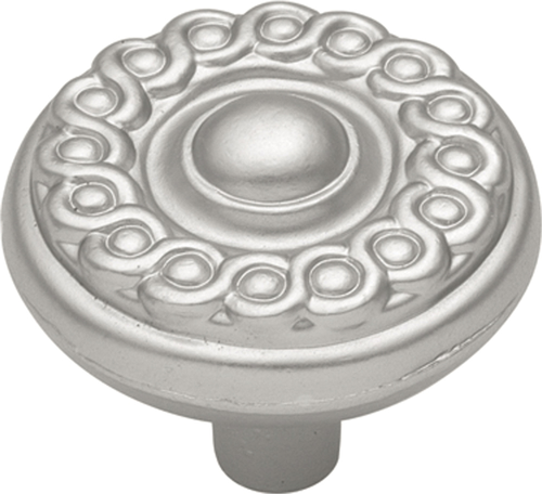 Silverado Collection Knob 1-1/4'' Diameter Satin Nickel Finish P7352-SN