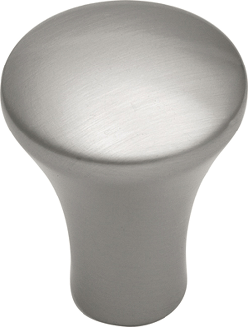 Metropolis Collection Knob 1'' Diameter Satin Nickel Finish PA0213-SN