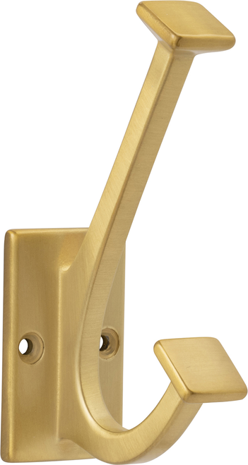 Skylight Collection Coat & Hat Hook 4-7/8'' Long Brushed Golden Brass Finish S077192-BGB