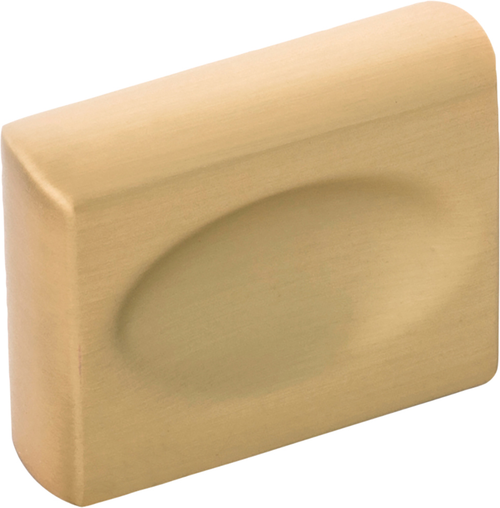 Ingot Collection Knob 1-3/8'' x 7/16'' Brushed Golden Brass Finish B075644-BGB