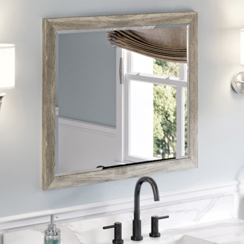 2nd Gen Cade Vanities 33'' W x 1'' D x 28'' H Weathered Grey Cade mirror MIR2CAD-33-WG