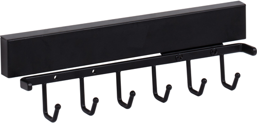 Tie, Belt, & Pant Organizers Matte Black 12'' Belt Rack 295B-MB