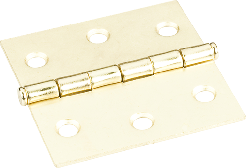 Polished Brass 2-1/2'' x 2-1/2'' Swaged Butt Hinge 33524PB