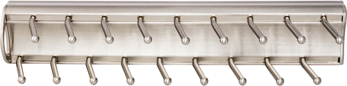 Tie, Belt, & Pant Organizers Satin Nickel 14'' Tie Rack 355T-SN