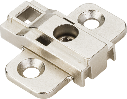 Plates - 400 Series Heavy Duty 0 mm Cam Adjustable Zinc Die Cast Plate for 500 Series Euro Hinges 400.0R23.75