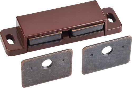 15 lb Double Magnetic Catch Brown/Bronze, Retail Pack 50622-R