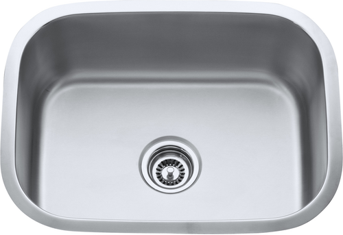 23-1/2'' L x 17-3/4'' W x 9'' D Undermount 18 Gauge Stainless Steel Single Bowl Sink 862