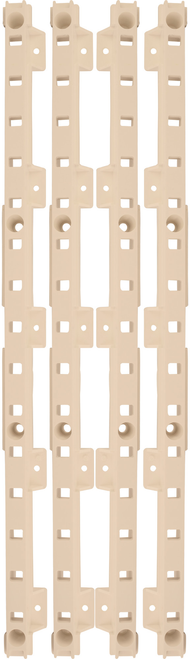 4-quick Tray Pilasters 1'' With 8-hook Dowels & 8-screws Finish: Beige B520-01