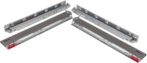 UMS - MDB500 Series 15'' Deep x 3-1/2'' High DURA-CLOSE® Metal Drawer Box System, incorporates USE58-500 Series Undermount MDB500-089-15GR