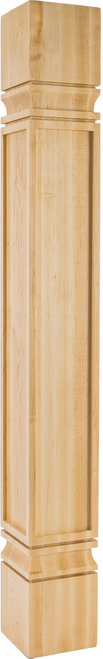 5'' W x 5'' D x 42'' H White Birch Square Mission Post PS-9-5-42-WB