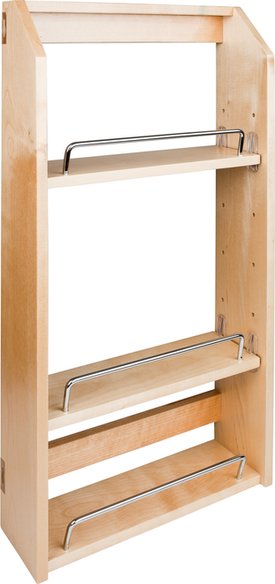 Door-Mounted Racks 9'' Wood Door Mount Spice Rack SPR9A