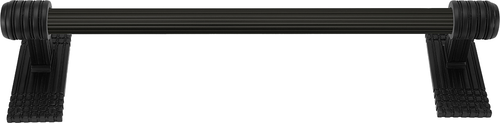 Wilton 18'' Large Towel Bar, Reeded Handle, Matte Black Finish 2100R/18/MB