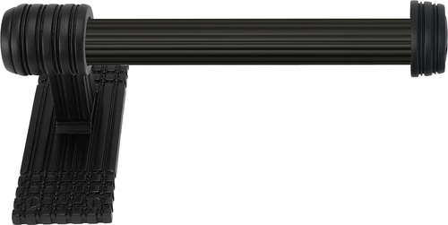 Wilton Tissue Bar Right, Reeded Handle, Matte Black Finish 2116R/MB