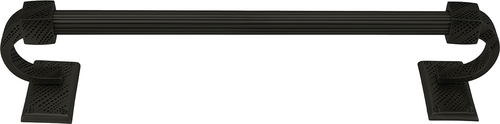 Sutton 30'' Towel Bar, Reeded Handle, Matte Black Finish 2200R/30/4