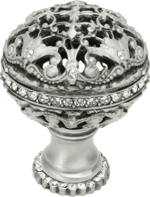 Juliane Grace large knob full round with Swarovski Clear Crystals 134H-11C