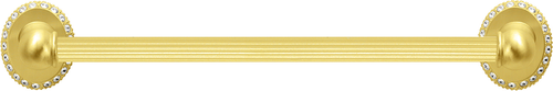 Caché 16'' cc towel bar 5/8'' reeded center 1706R-8C