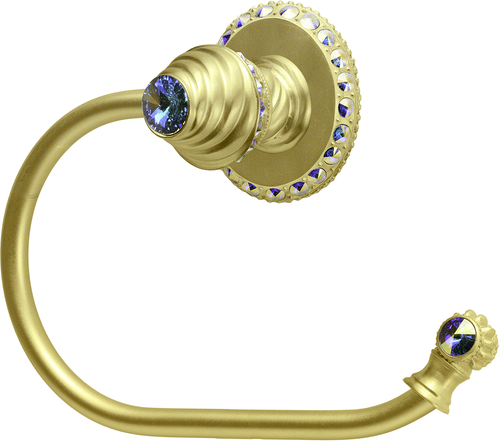 Caché ll large swing tissue smooth ring right with 42 rivoli Swarovski Aurore Boreale Crystals 1853-8AB