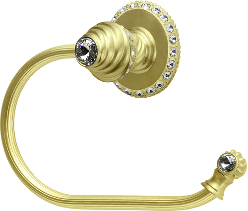 Caché ll large swing tissue reeded ring right with 42 rivoli Swarovski Clear Crystals 1853R-8C