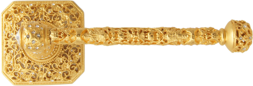 Juliane Grace tissue bar right with Swarovski Clear Crystals 4073-8C