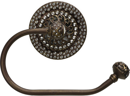 Juliane Grace II swing tissue reeded ring right with 225 Swarovski Clear Crystals 4257R-3C