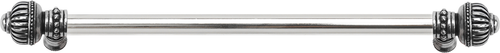 Cricket Cage 22'' cc with 5/8'' smooth center long pull large finial in Chalice. 5574-9