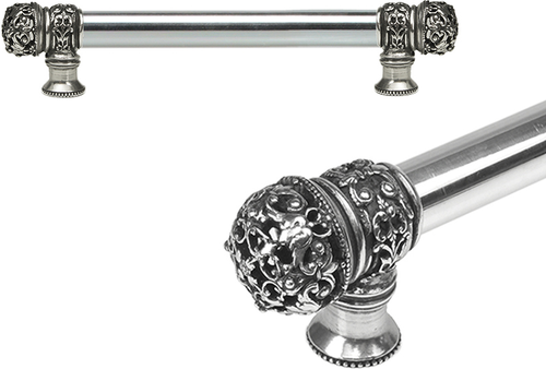 Juliane Grace 6'' cc with 5/8'' smooth center long pull small finial in Chalice. 5610-9