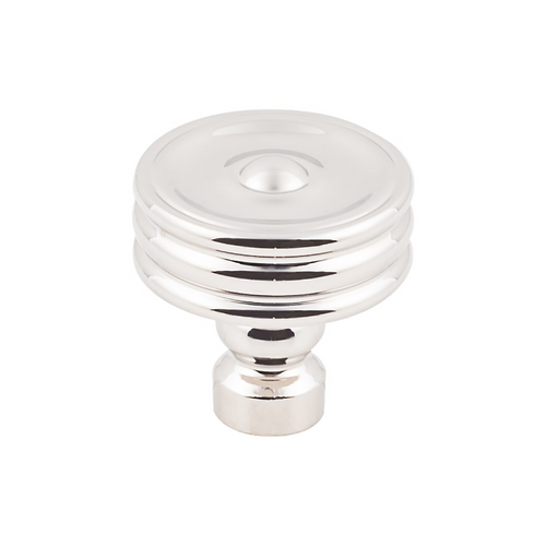 Brixton Ridged Knob 1 1/4 Inch in Polished Nickel TK881PN